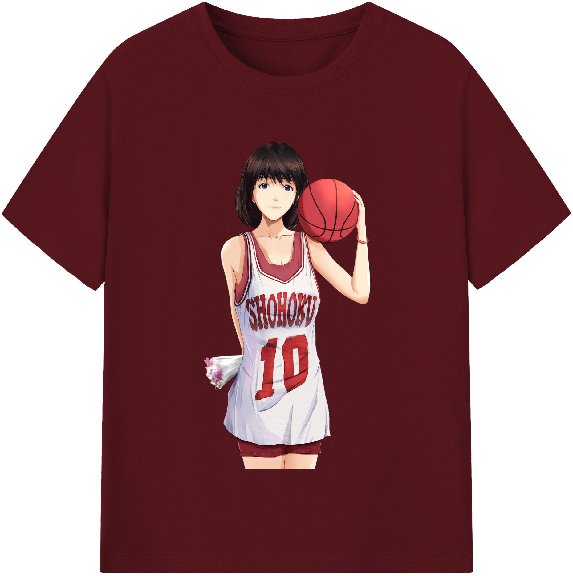 SLAM DUNK／スラムダンク 綿100％半袖Tシャツ（フロントプリント）
